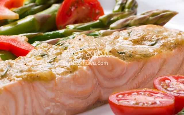 وصفة شرائح سمك السلمون في الفرن من مطبخ حواء
