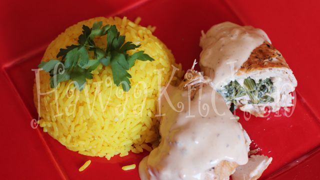 وصفة صدر دجاج محشي بالسبانخ من مطبخ حواء