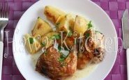 وصفة دجاج مشوي في الفرن مع البطاطا من مطبخ حواء